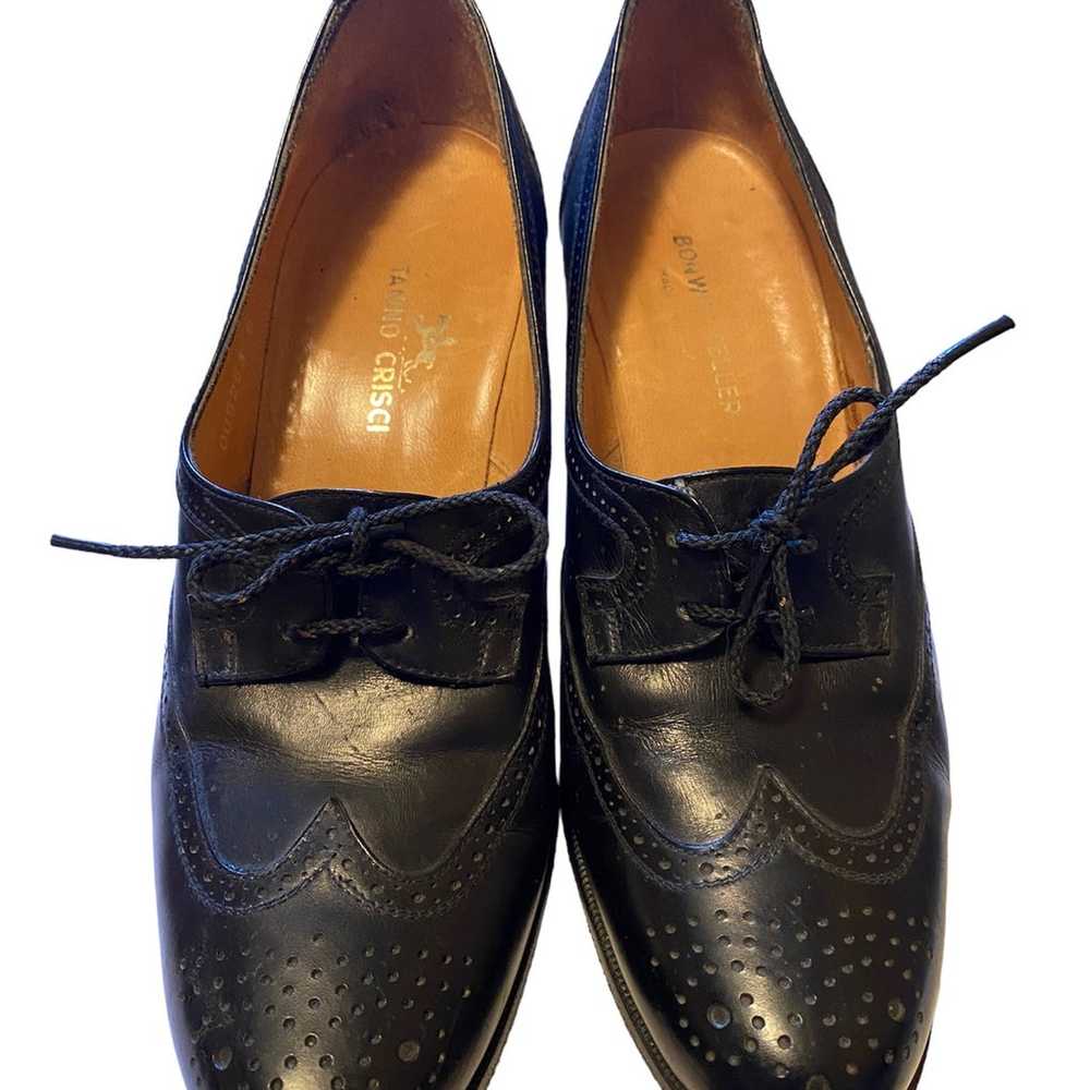 Tanino Crisci Lace Up Oxford Heels - image 3