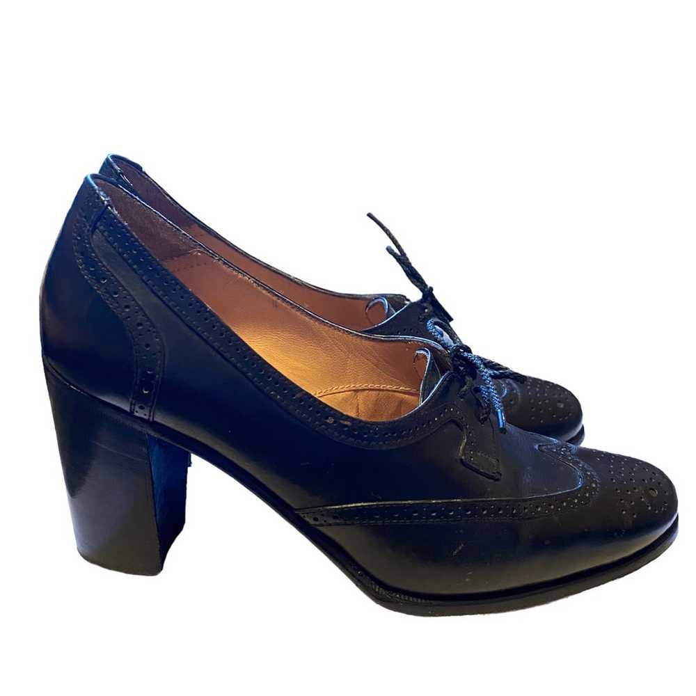 Tanino Crisci Lace Up Oxford Heels - image 4
