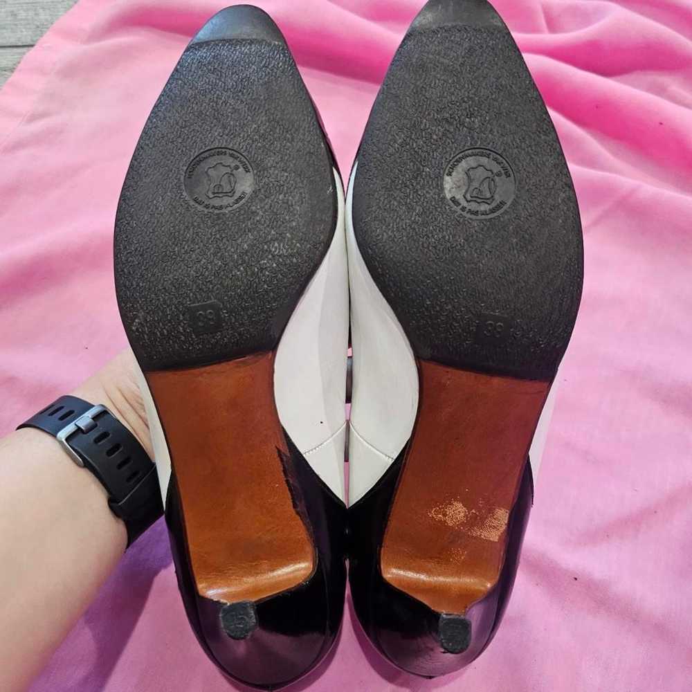 Vintage black & white flame heels - image 5