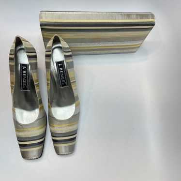 Vintage J. Renee Pumps with Matching Clutch/ Shoul