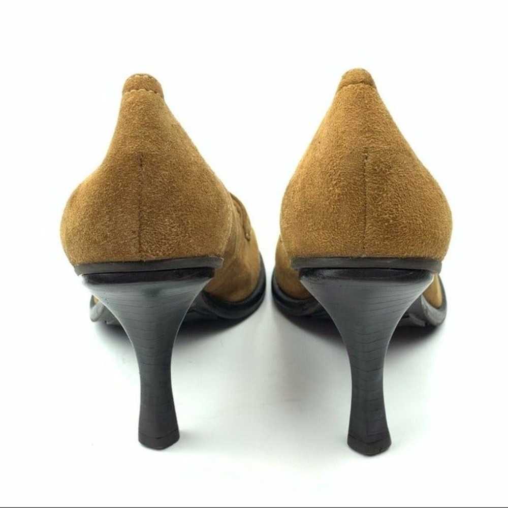 Gianni Bini heels size 6.5 tan suede Oxfords vint… - image 3