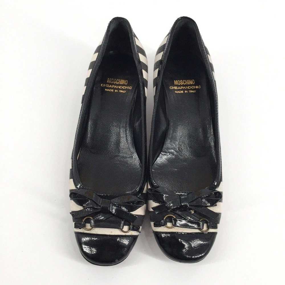 Moschino Cheap and Chic Striped Low Heels Size 7 … - image 2