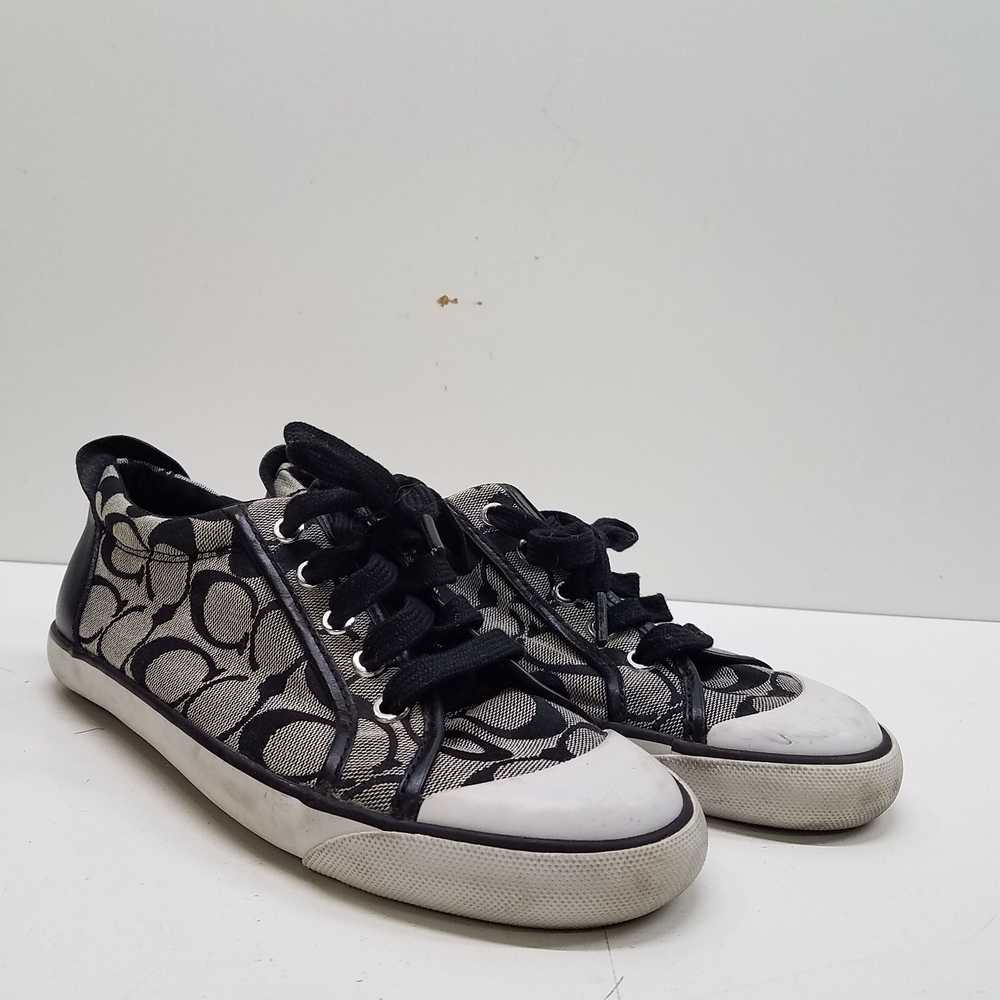 Coach Barrett Signature Black Canvas Casual Sneak… - image 3