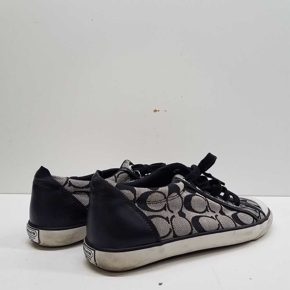 Coach Barrett Signature Black Canvas Casual Sneak… - image 4