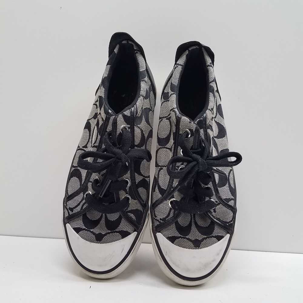 Coach Barrett Signature Black Canvas Casual Sneak… - image 6