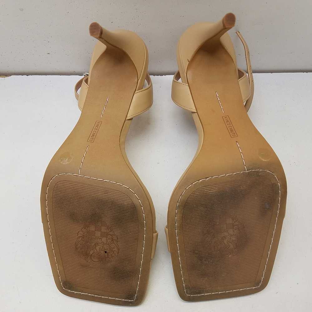 Vince Camuto Saprenda 2 Leather Heels Sandstone 9… - image 5