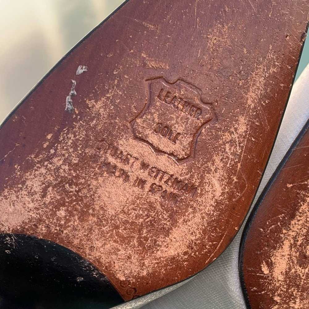 Stuart Weitzman Silver genuine leather sole high … - image 6