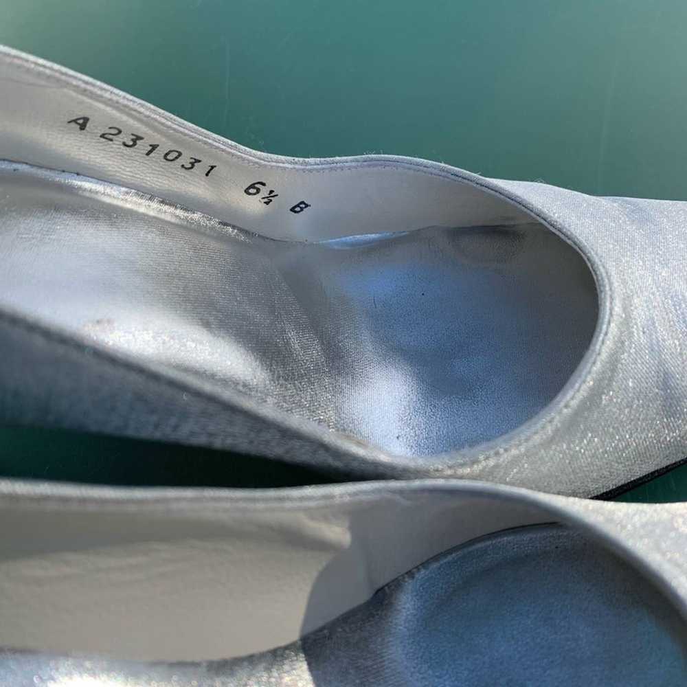 Stuart Weitzman Silver genuine leather sole high … - image 9