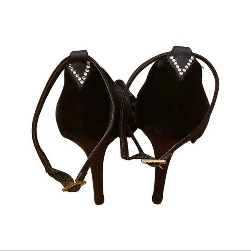 Versace Vintage Black Velvet Heels- Size 37 - image 5