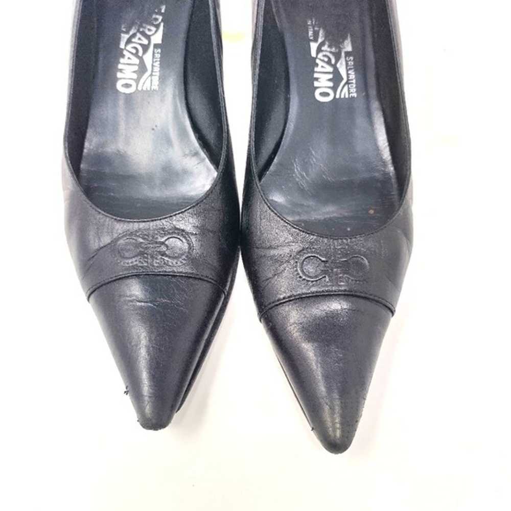 Salvatore Ferragamo Leather Black Pumps 8 - image 1