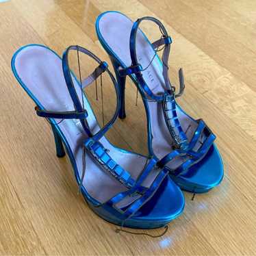 Versace Heels Vintage in Blue - image 1