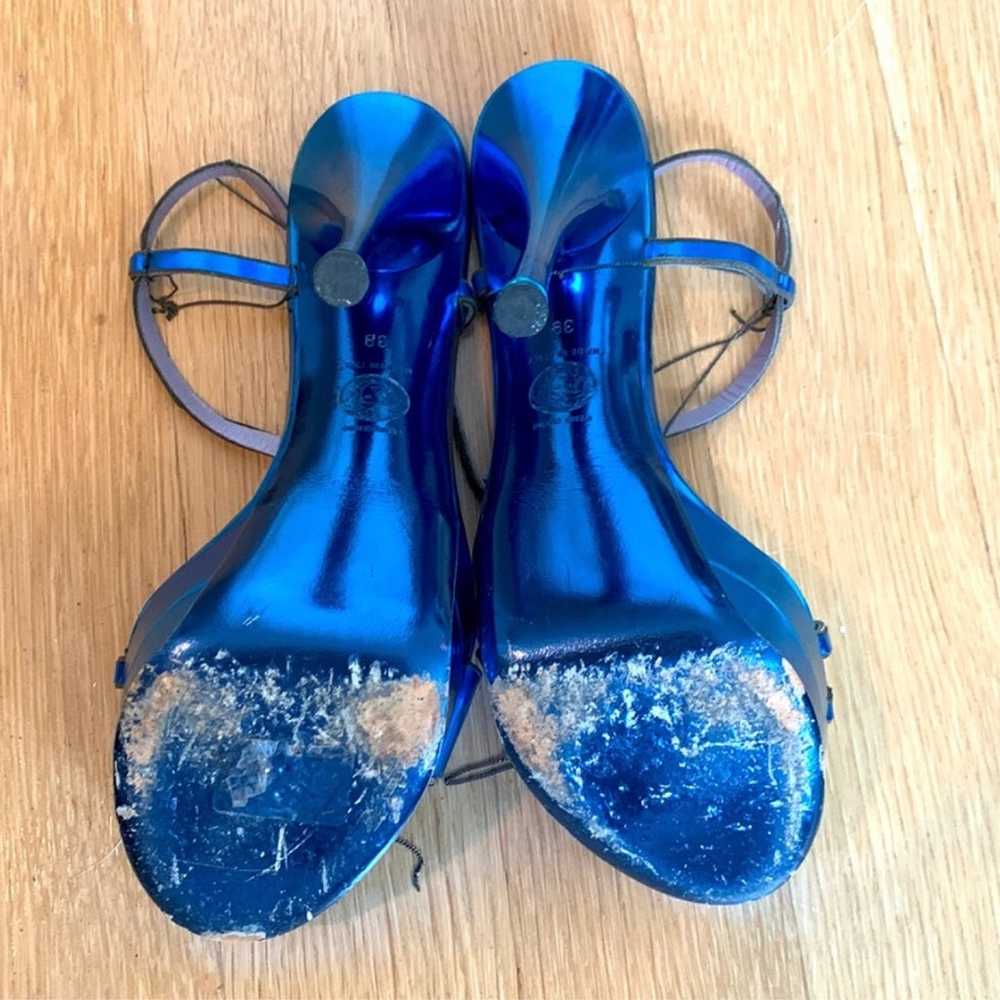 Versace Heels Vintage in Blue - image 5