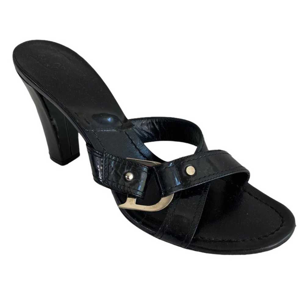 Y2K Christian Dior Patent D Charm Sandal - image 1