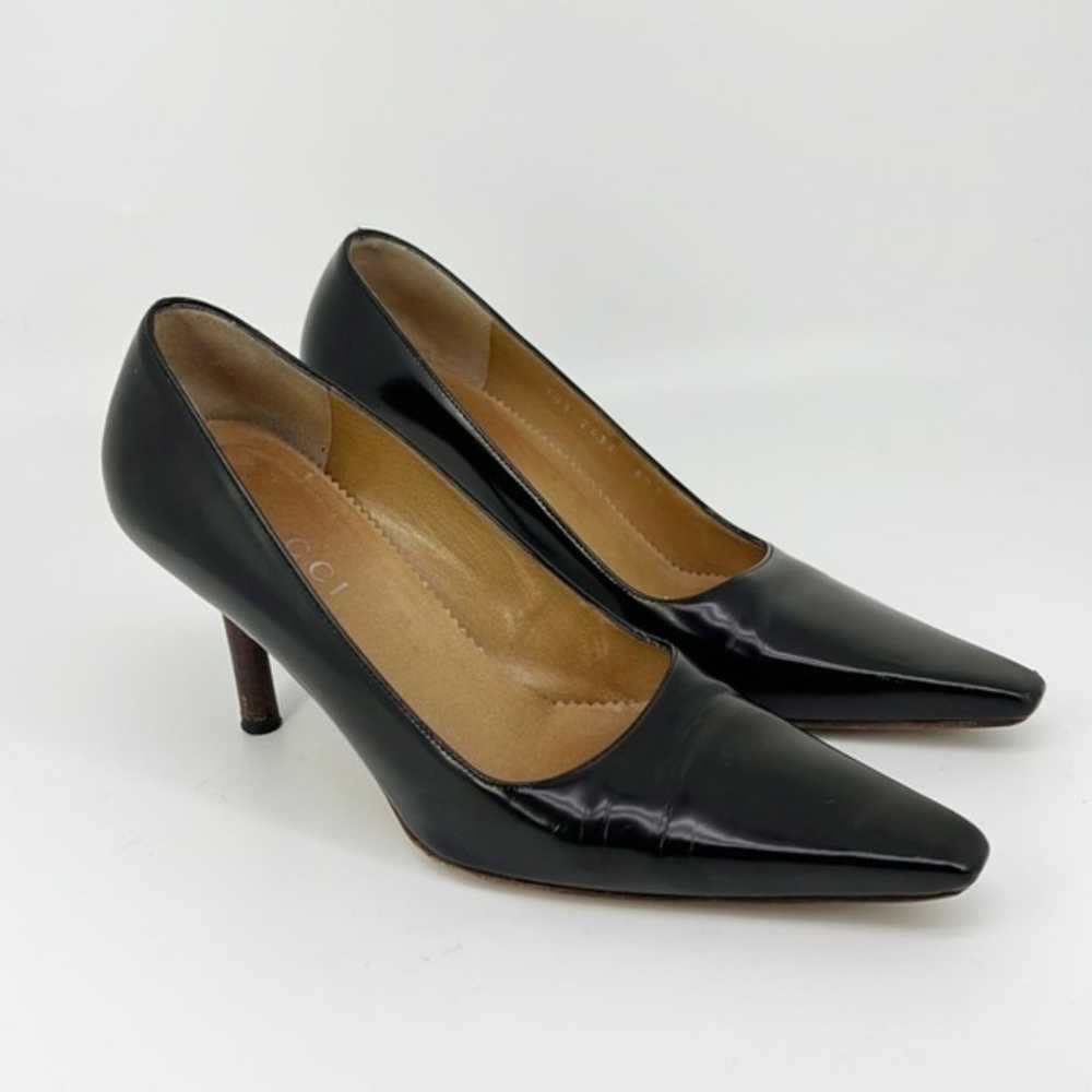 GUCCI | Authentic Vintage Black Leather Heel 6.5 - image 2