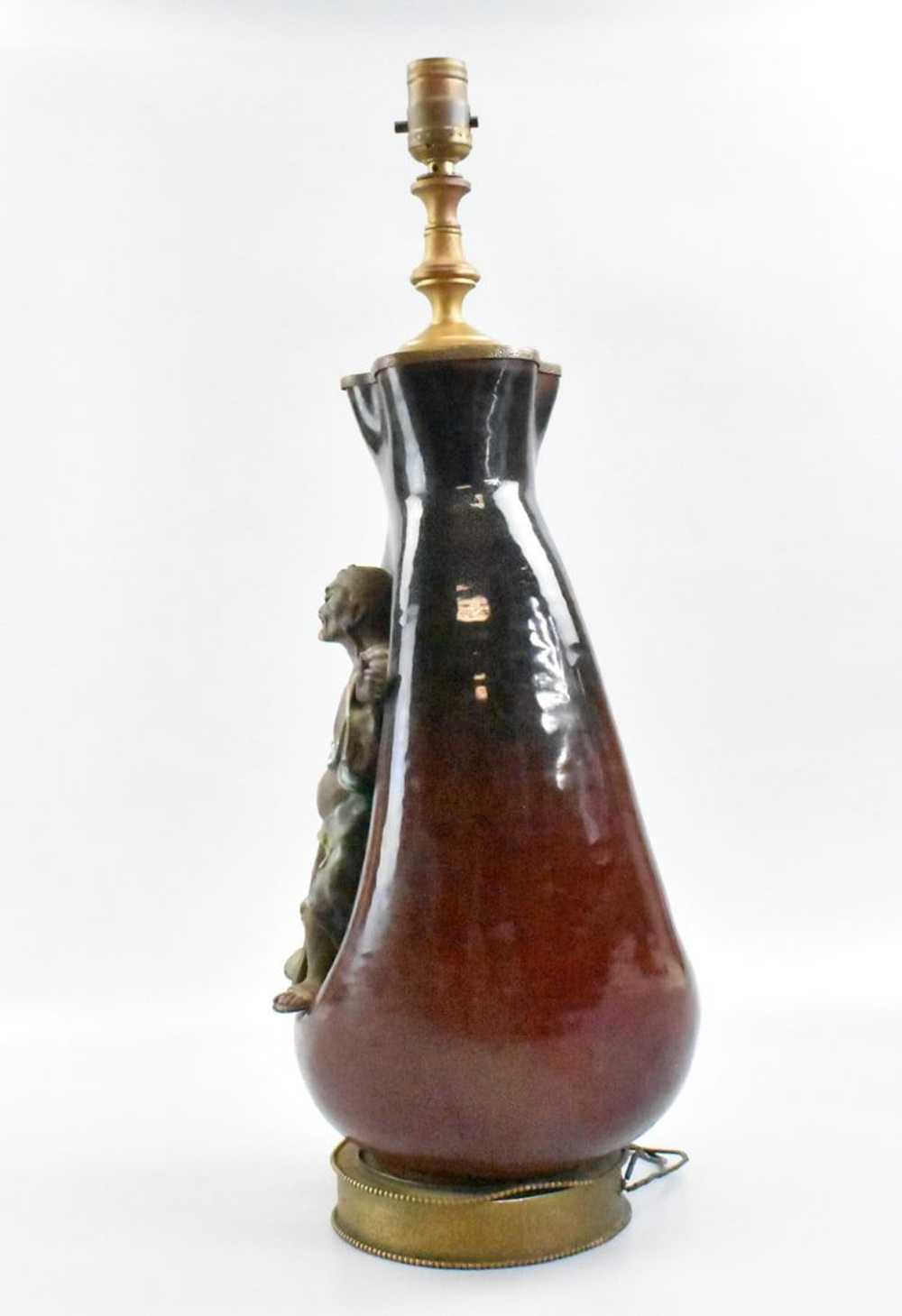Japanese Porcelain Vase w/ Luohan ,Meiji Period - image 3
