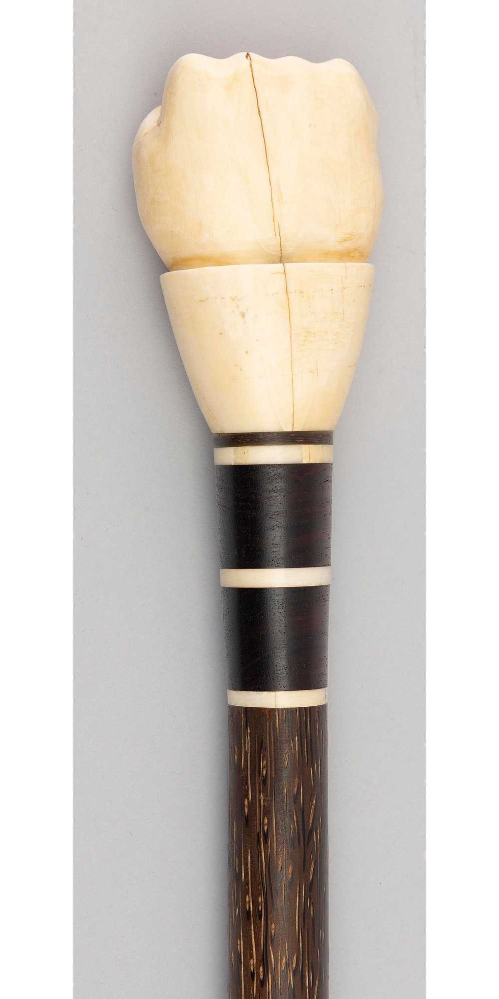 CLENCHED FIST CANE Late 19th/Early 20th Century L… - image 2