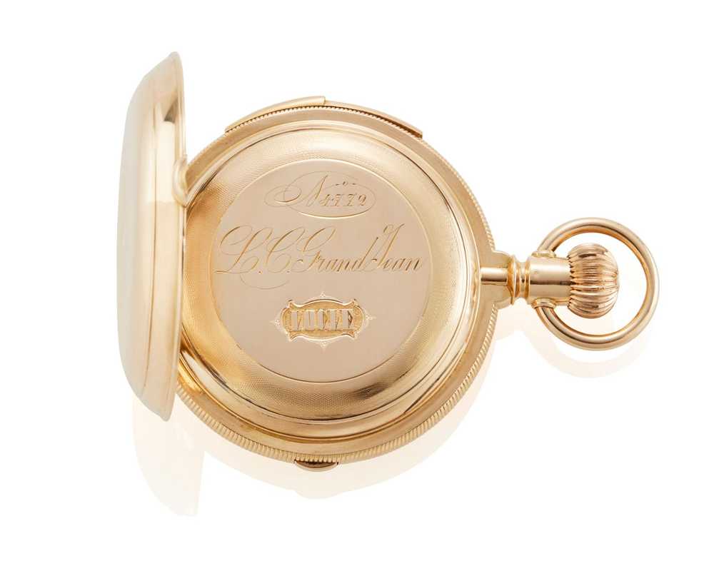 A Gold Repeating Pocket Watch, Le Coultre - image 4