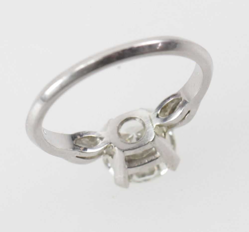 Platinum and Diamond Solitaire Ring - image 8