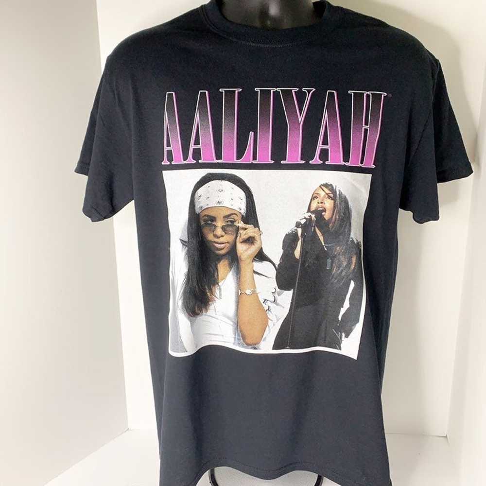 Aaliyah Black R&B Rap Hip Hop Tee T-Shirt - image 2