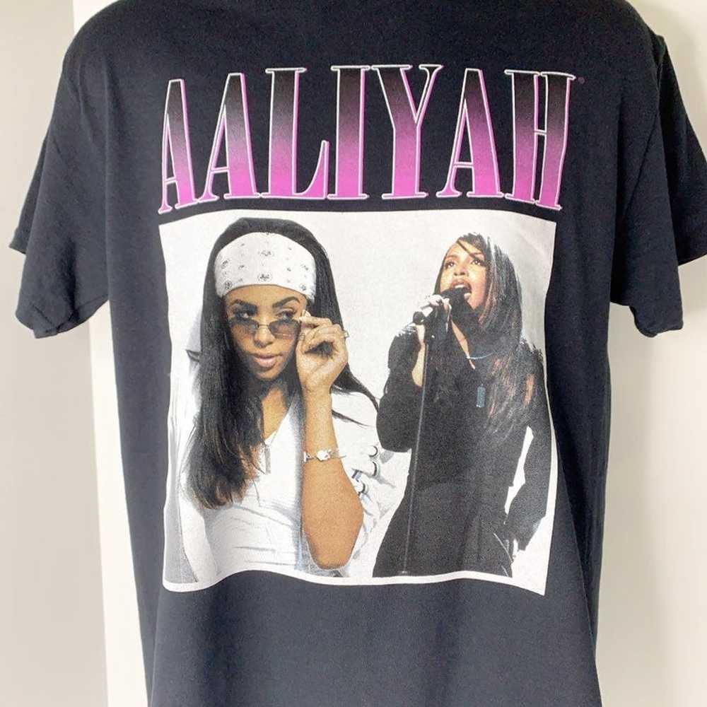 Aaliyah Black R&B Rap Hip Hop Tee T-Shirt - image 3