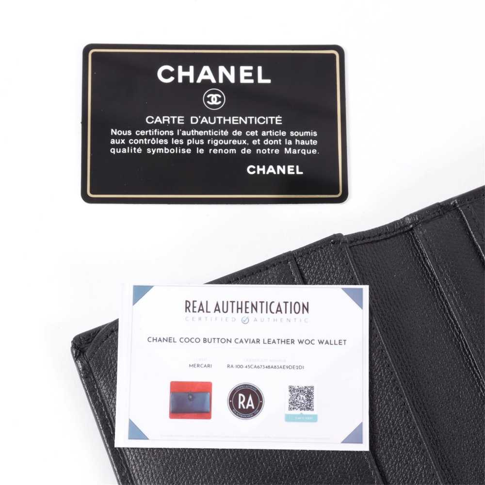 Chanel Coco Button Long Wallet - image 5