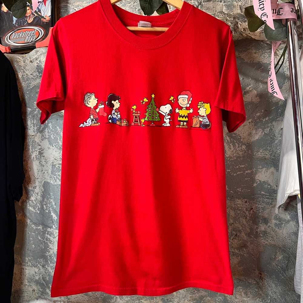 Vintage Peanuts Christmas Shirt - image 2