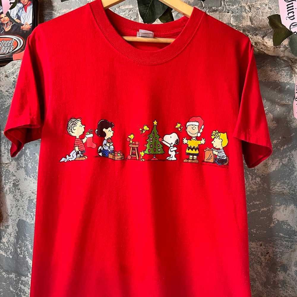 Vintage Peanuts Christmas Shirt - image 3