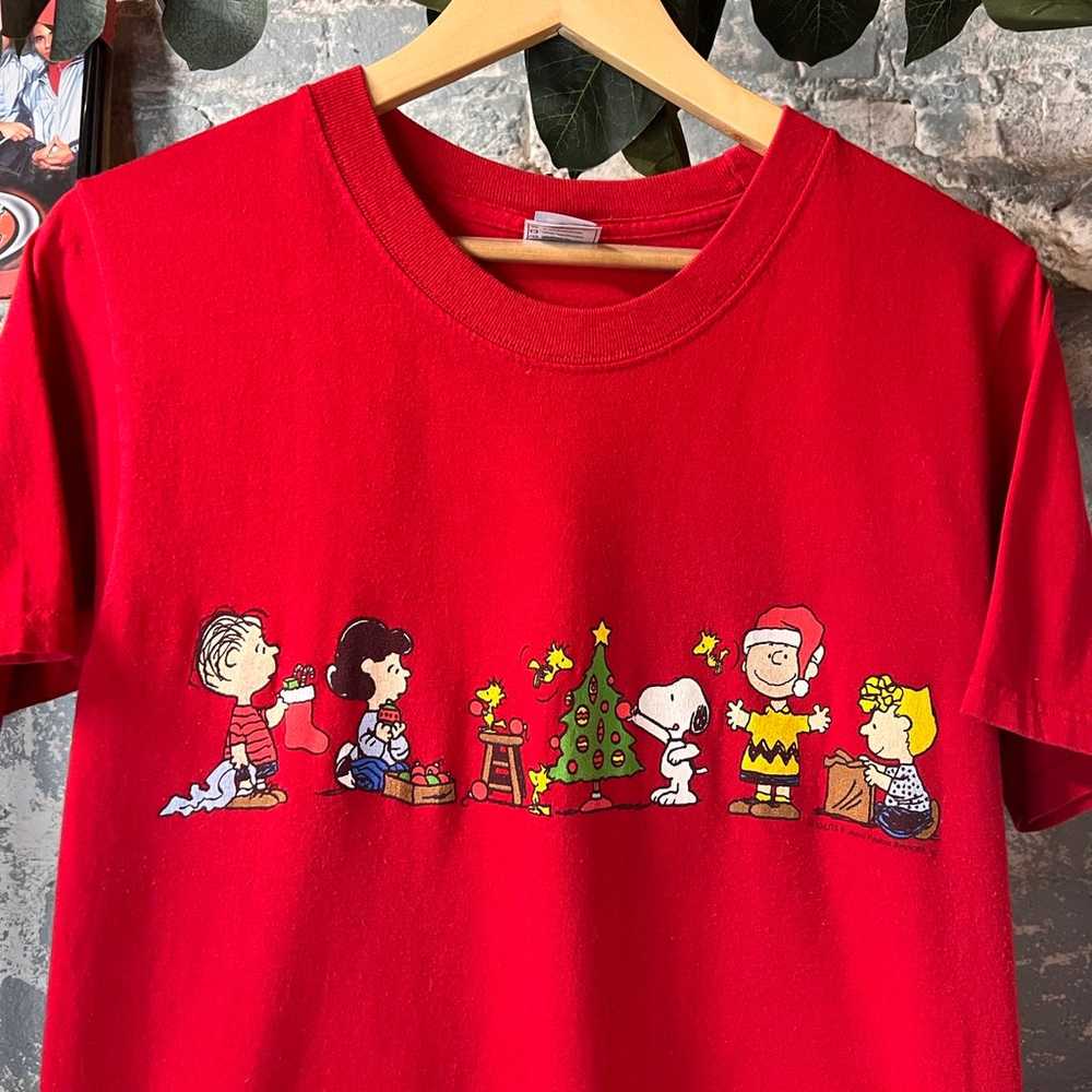 Vintage Peanuts Christmas Shirt - image 4