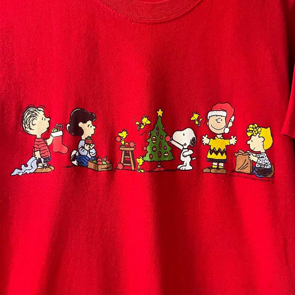 Vintage Peanuts Christmas Shirt - image 5