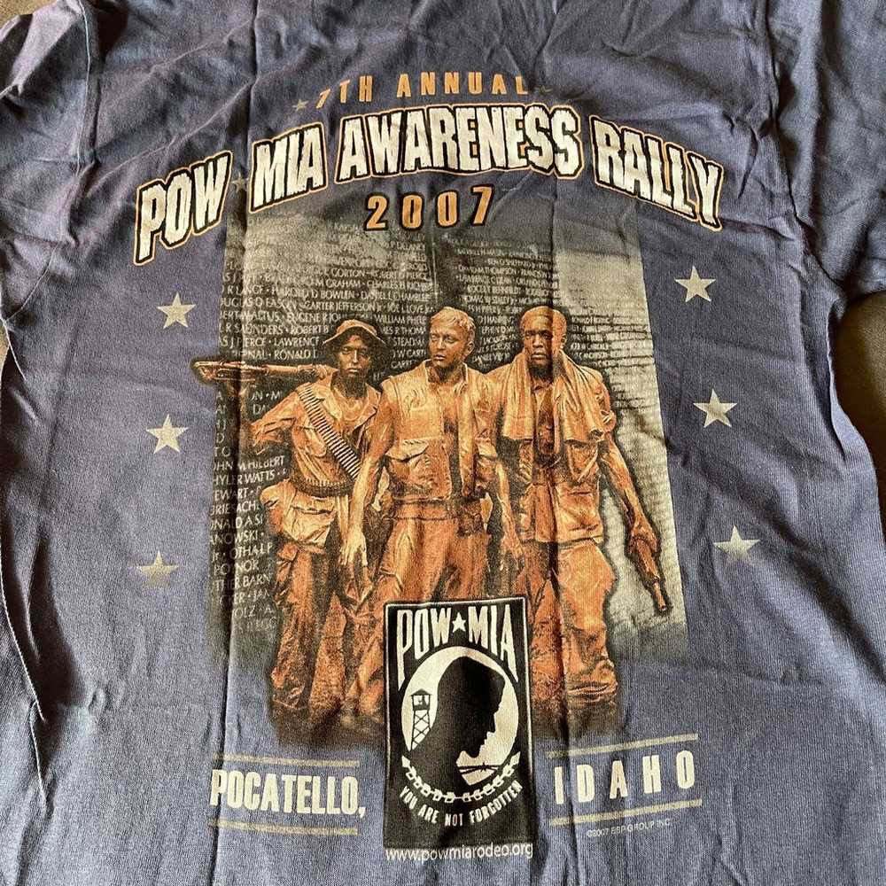 pow mia awareness rally tshirt - image 2