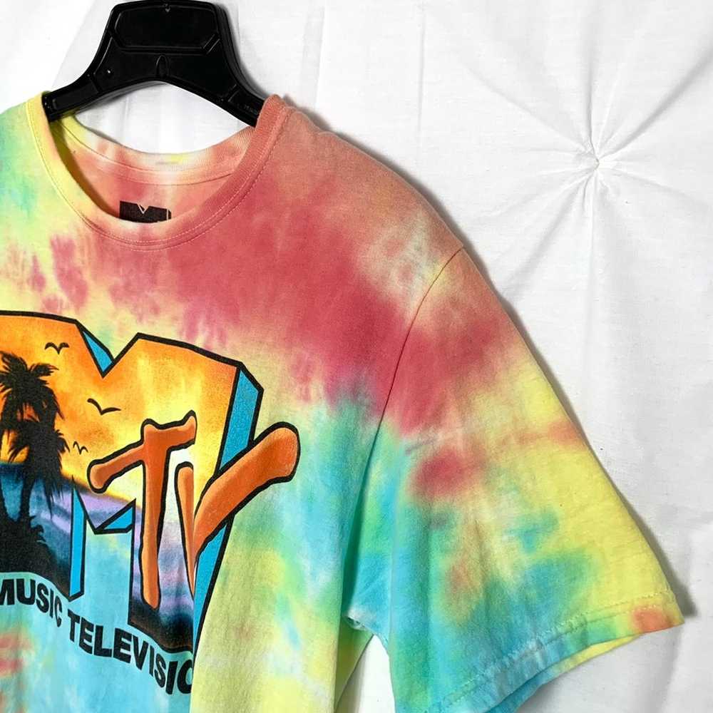 Vintage tie dye MTV Shirt - image 3