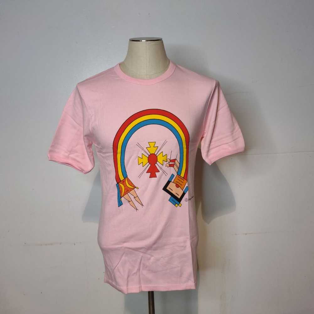 Vintage Southwest Rainbow Girl Pink T Sh - image 2