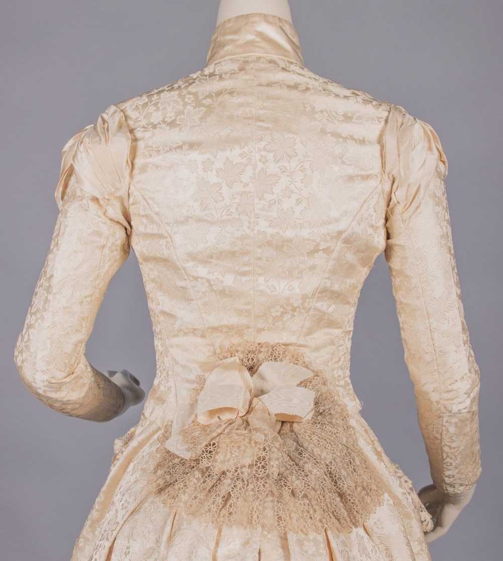 TWO CREAM SILK EVENING GOWNS, 1880s - image 7