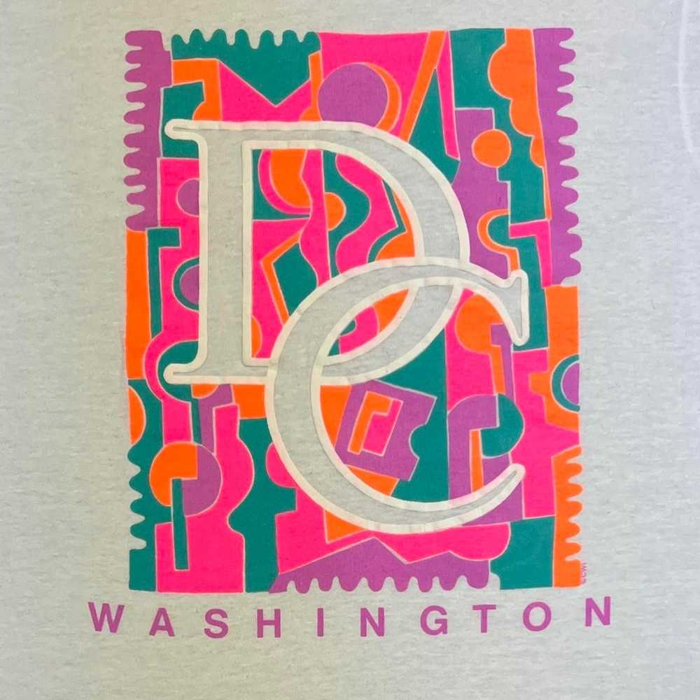 Vintage 80s / 90s WASHINGTON DC T-Shirt - SINGLE … - image 2