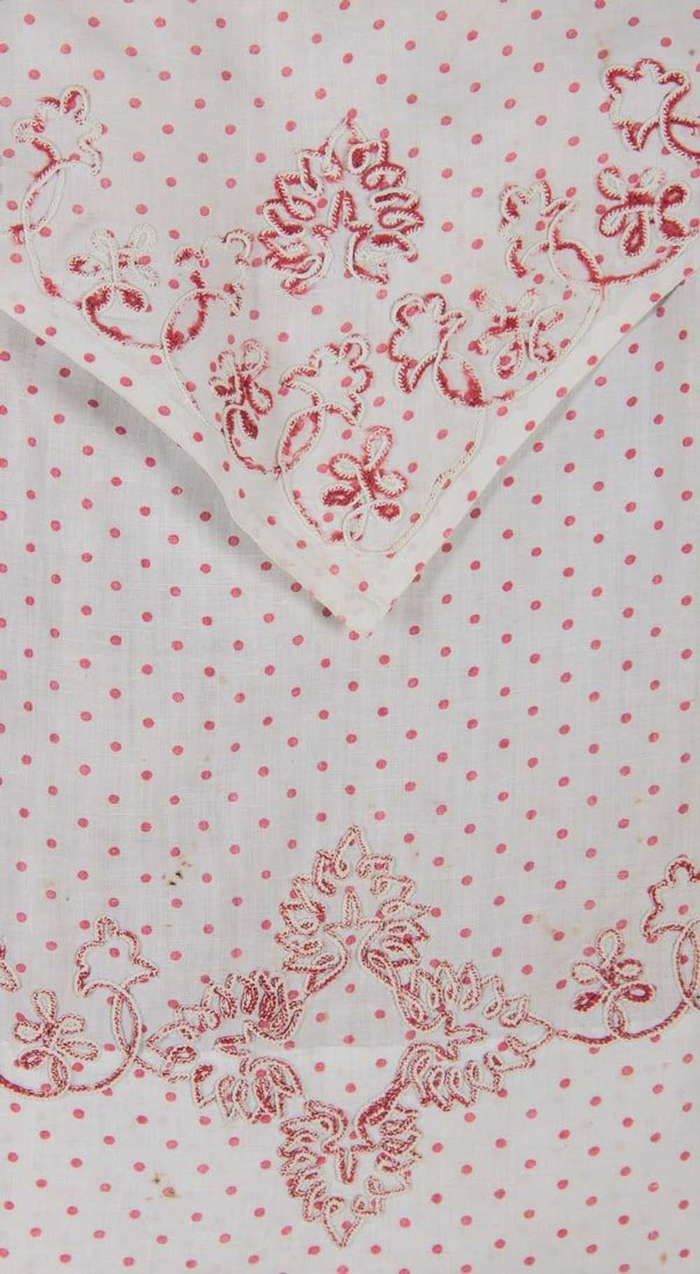 PRINTED COTTON & EMBROIDERED WOOL CHILDRENS DRESS… - image 10