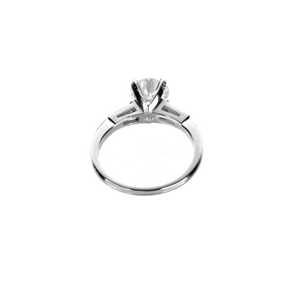 GIA Diamond and Platinum Ring - image 3