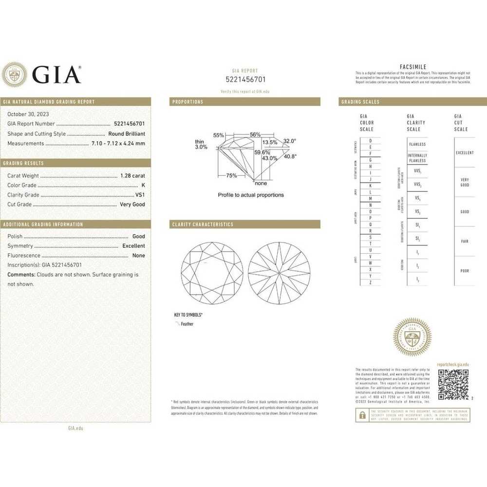 GIA Diamond and Platinum Ring - image 6