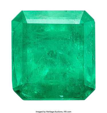55075: 24.71 ct Colombian Emerald Shape: Emerald M