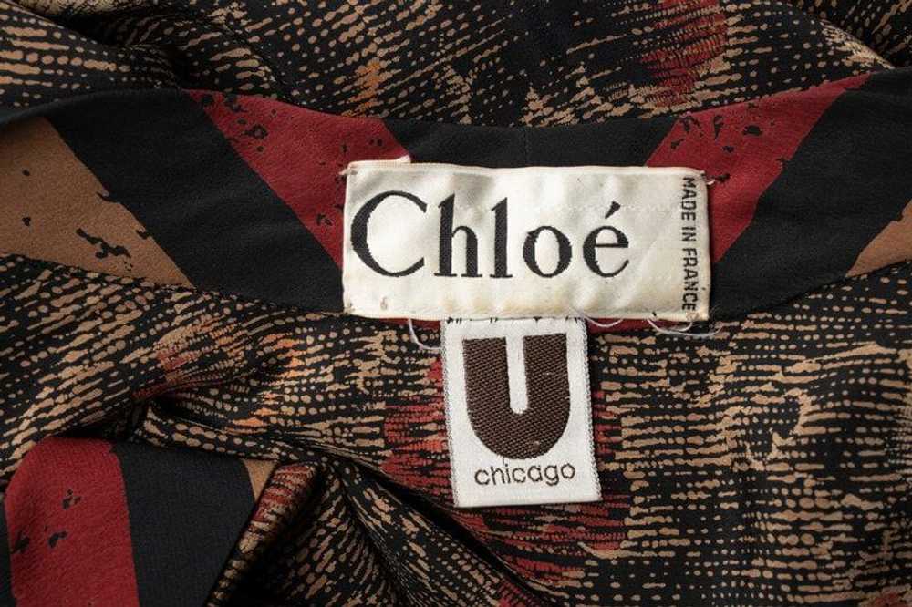 Chloé Printed Silk Long Jacket, by Karl Lagerfeld… - image 4