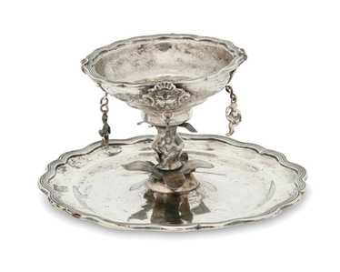 A Spanish Colonial silver brazier - image 1