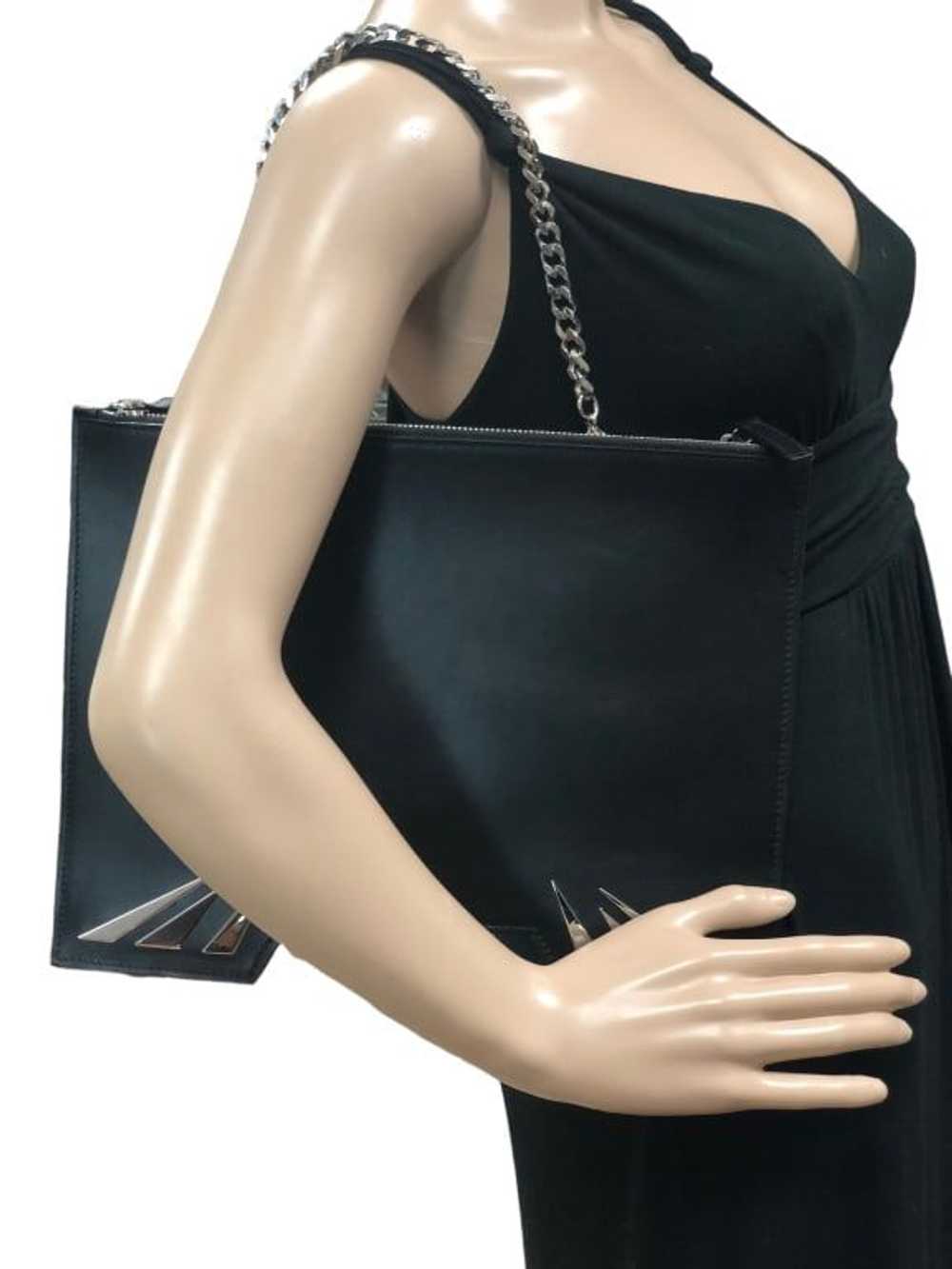 NWT GEORGE ANGELOPOULOS LARGE BLACK CLUTCH $995 - image 1