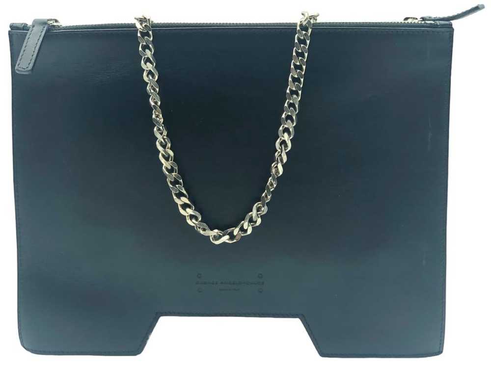 NWT GEORGE ANGELOPOULOS LARGE BLACK CLUTCH $995 - image 3