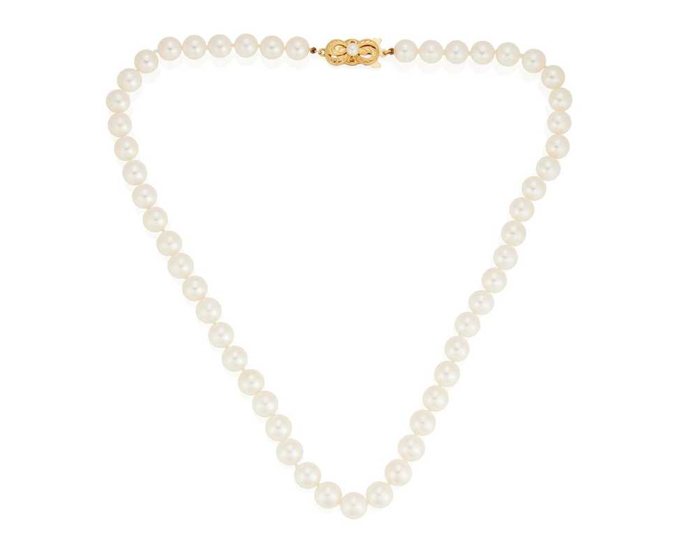 A Cultured Pearl Necklace, Mikimoto - image 1