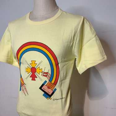 Vintage Southwest Rainbow Girl Yellow T