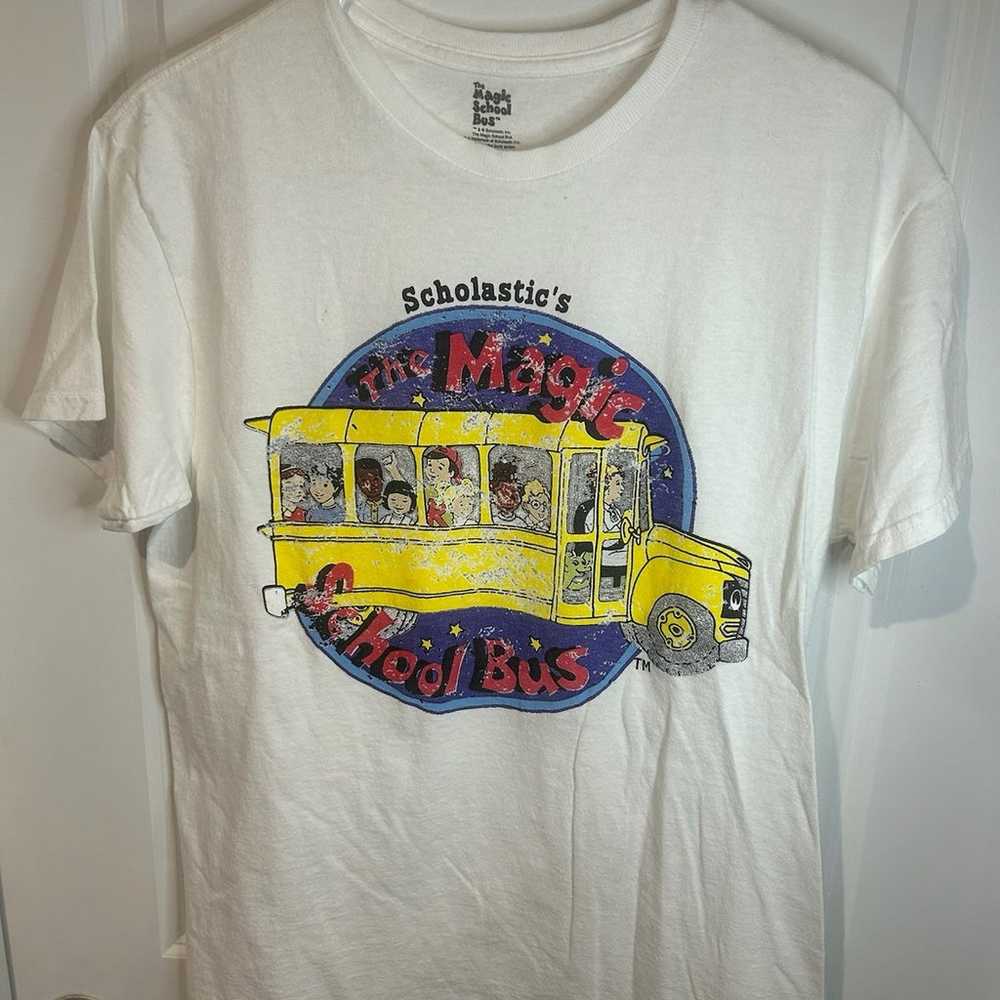 Vintage Y2K Magic School Bus T-shirt Mens M - image 2