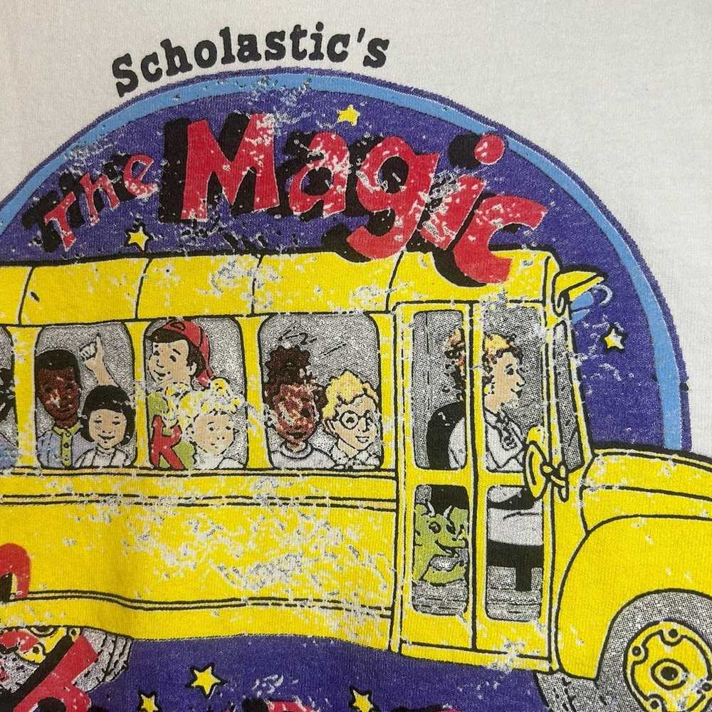 Vintage Y2K Magic School Bus T-shirt Mens M - image 4