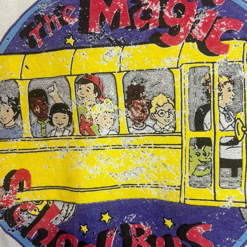 Vintage Y2K Magic School Bus T-shirt Mens M - image 5