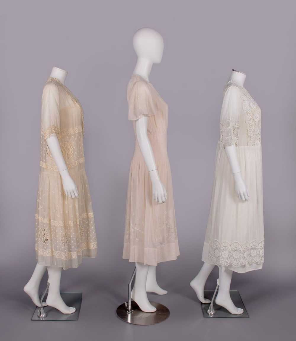 THREE COTTON TEA OR DAY DRESSES, EARLY-MID 1920s - image 3