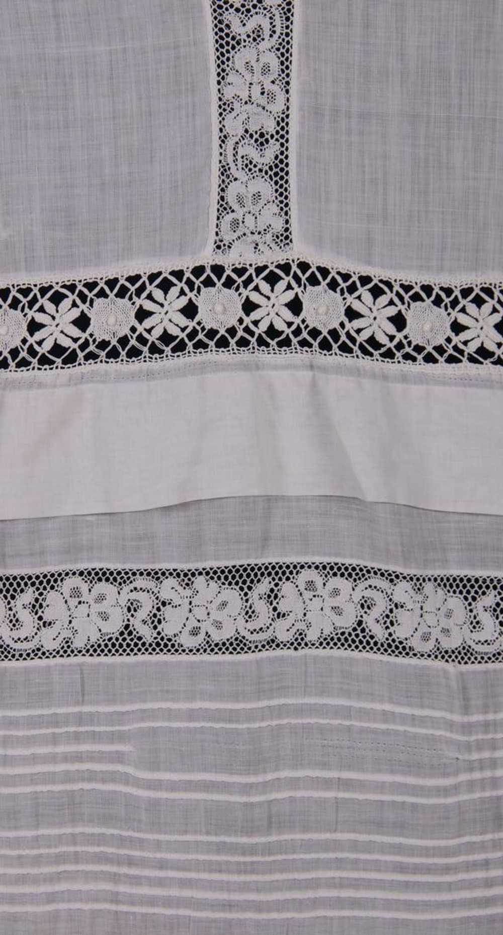 THREE COTTON LAWN OR MULL EMBROIDERED & LACE LING… - image 10