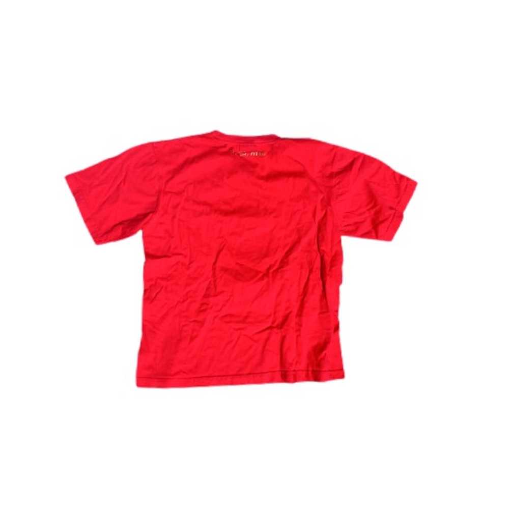 Vintage BAPE Baby Milo Red Shirt With Gold Short … - image 2